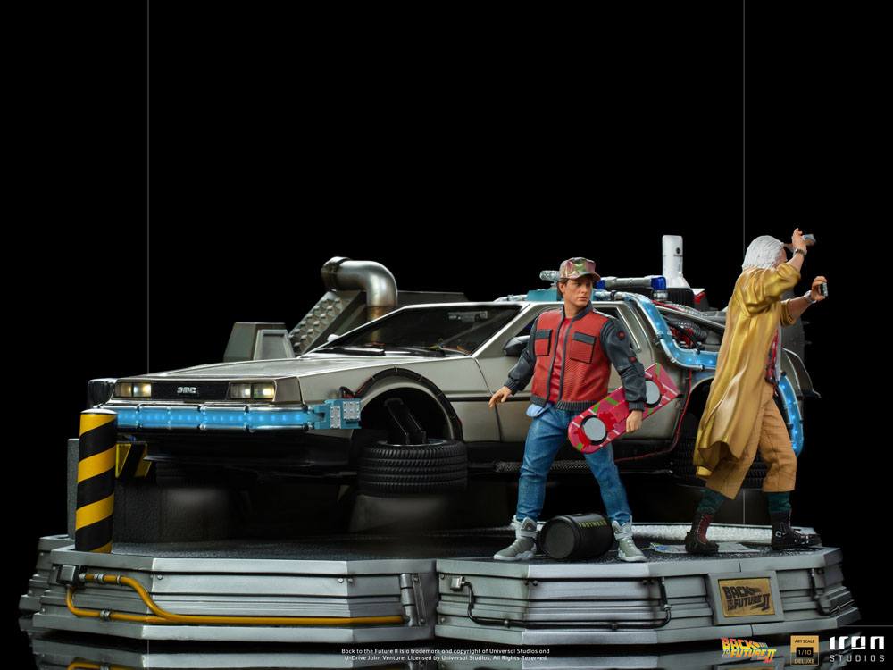 Back to the Future II Art Scale Statues 1/10 Full Set Deluxe 58 cm Front right with Marty and Doc