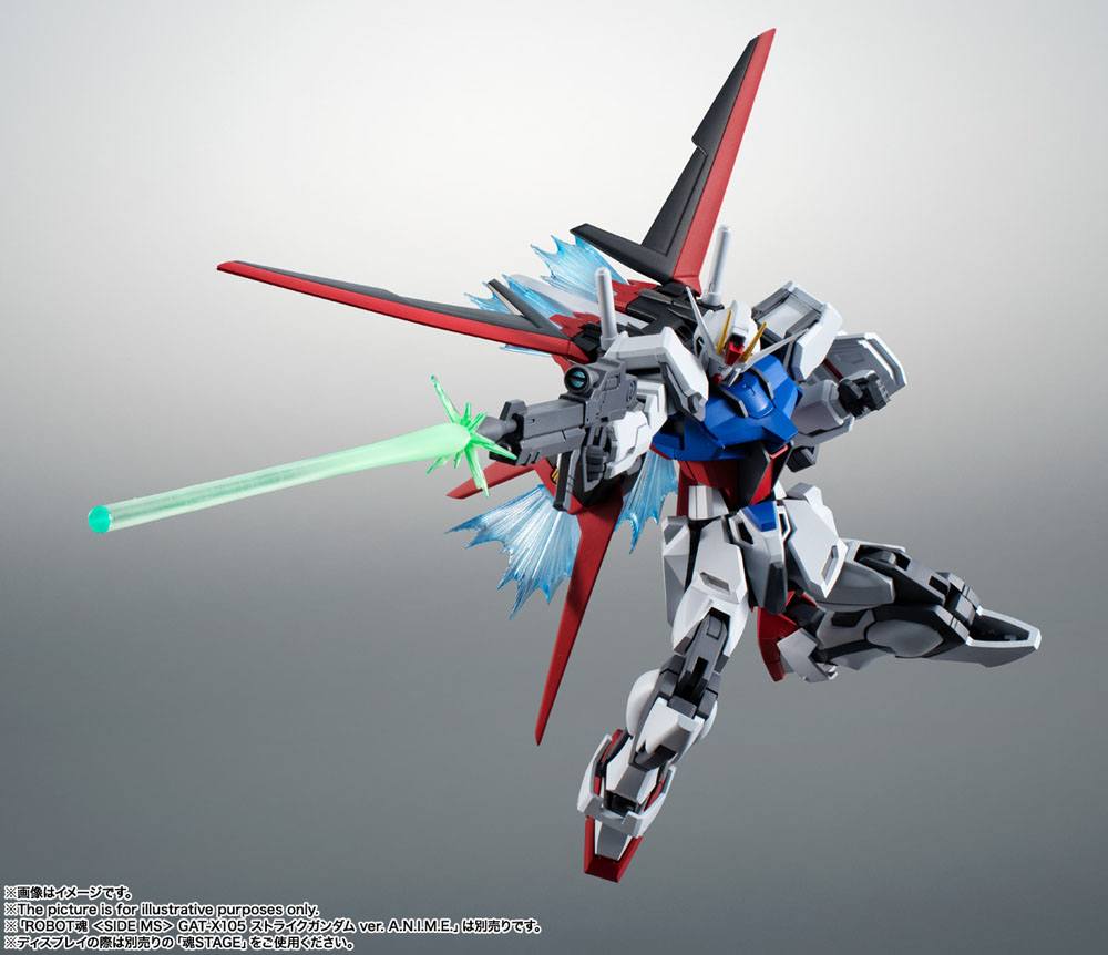 Mobile Suit Gundam Seed Robot Spirits SIDE MS AQM/E-X01 Aile Striker & Option Parts Set Accessory: 15 cm