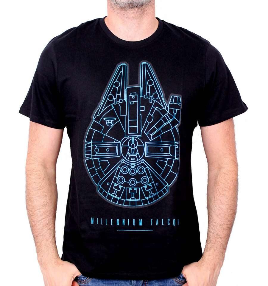 t-shirt – wars Millennium falcon Star