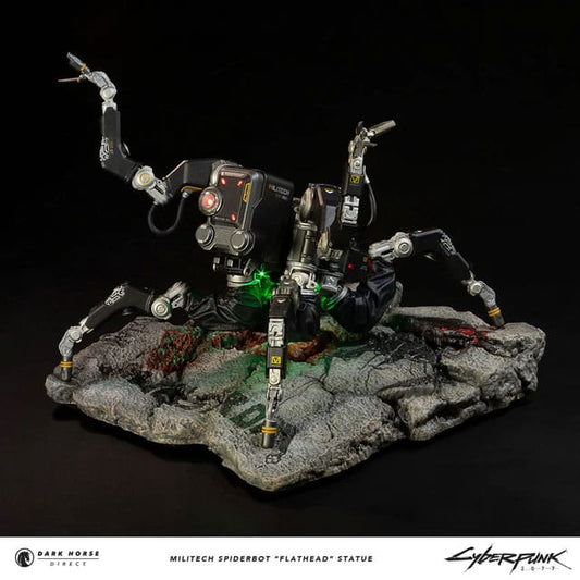 Cyberpunk 2077 Statue Militech Spiderbot „Flathead“ 25 cm