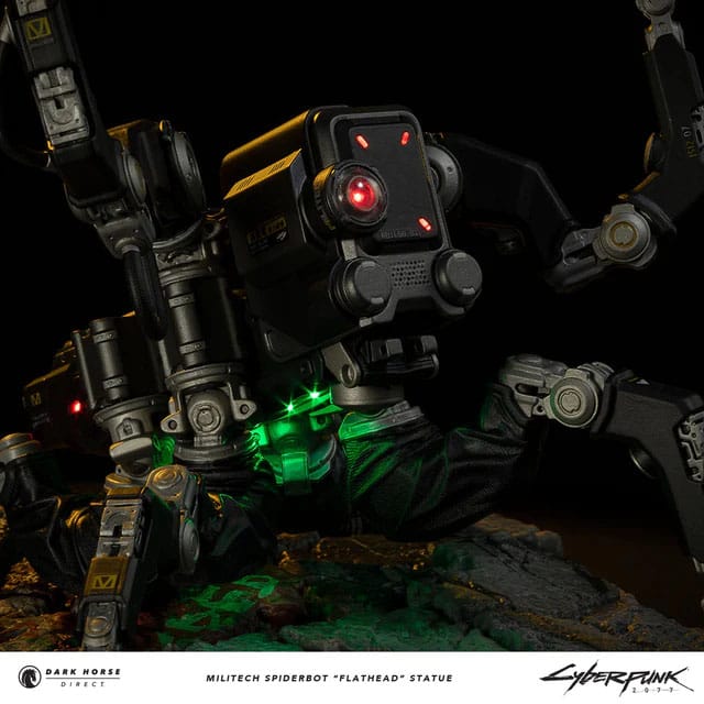 Cyberpunk 2077 Statue Militech Spiderbot "Flathead" 25 cm