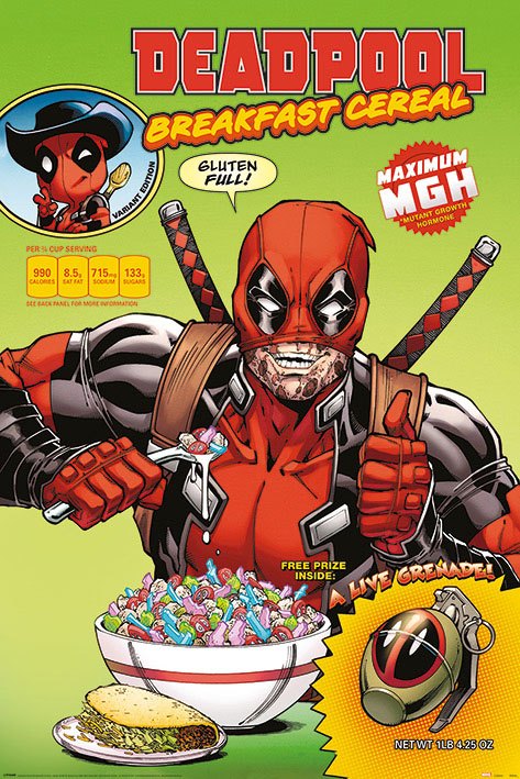 Dead Pool Poster Pack Cereal 61 x 91 cm