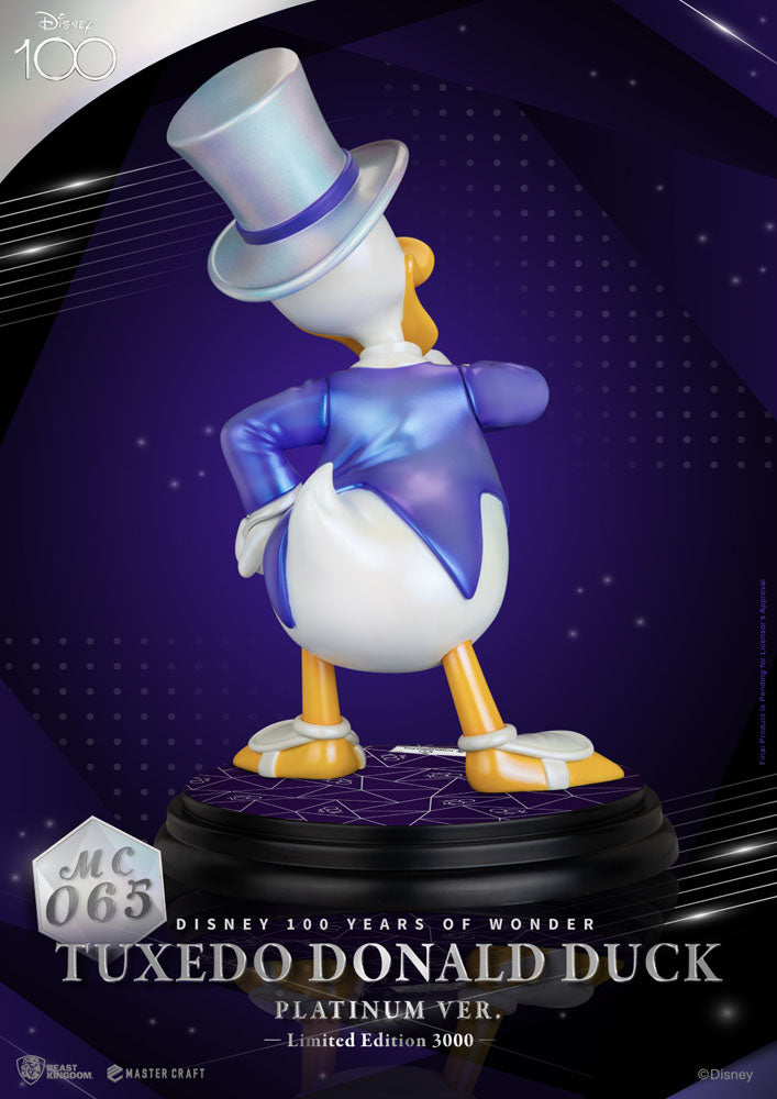 Disney 100th Master Craft Statue Tuxedo Donald Duck (Platinum Ver.)
