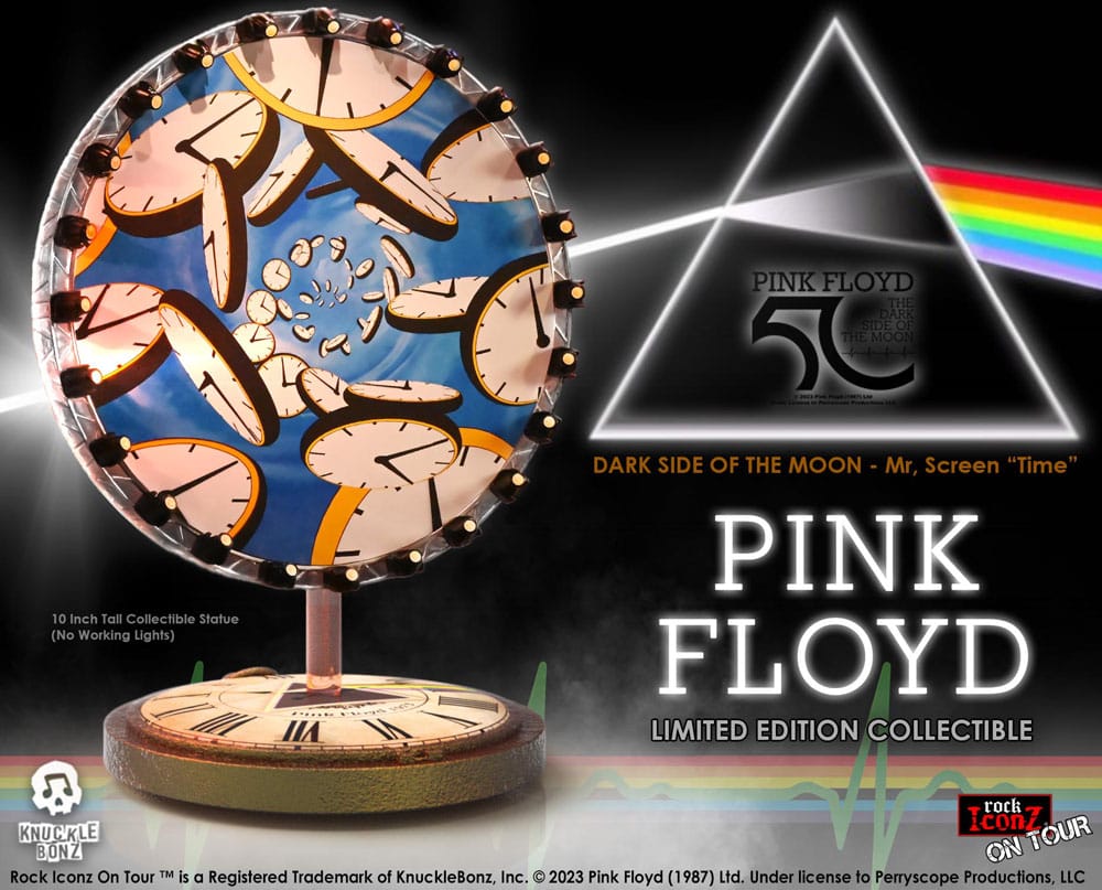 Pink Floyd Rock Iconz On Tour Statue Time Projection Screen (Dark Side of the Moon Tour) 25 cm