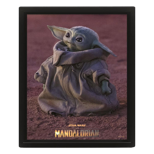 Star Wars: The Mandalorian 3D-Effekt-Posterpaket Grogu 26 x 20 cm