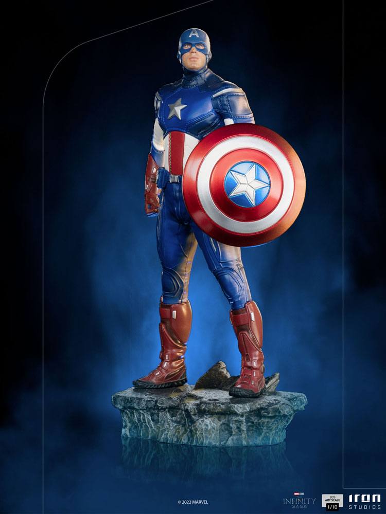 The Infinity Saga BDS Art Scale Statue 1 10 Captain America Battle of NY 23 cm
