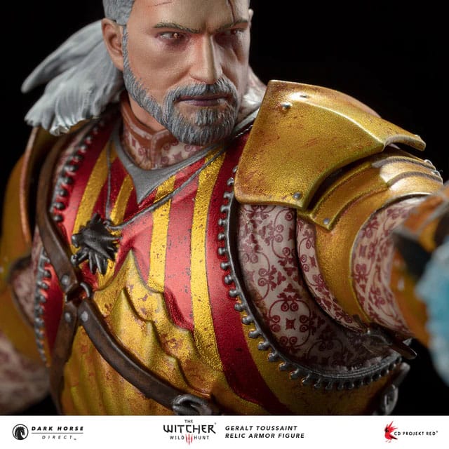 The Witcher 3 PVC Statue Geralt Toussaint Relic Armor 20 cm