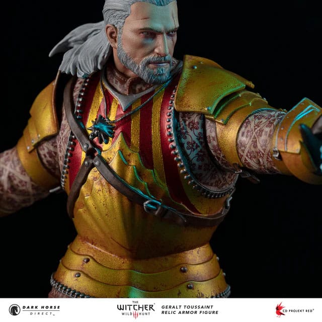 The Witcher 3 PVC Statue Geralt Toussaint Relic Armor 20 cm