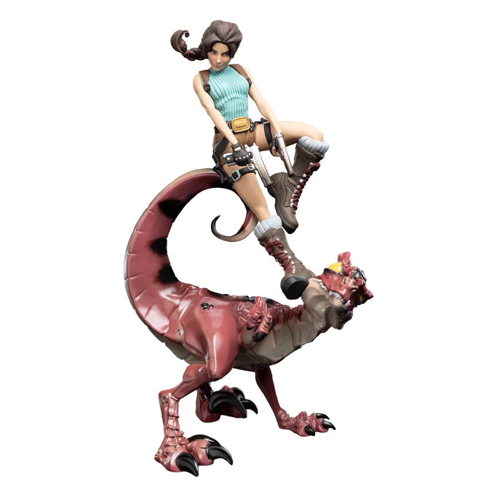 Tomb Raider Mini Epics Vinyl Figure Lara Croft &amp; Raptor 24 cm
