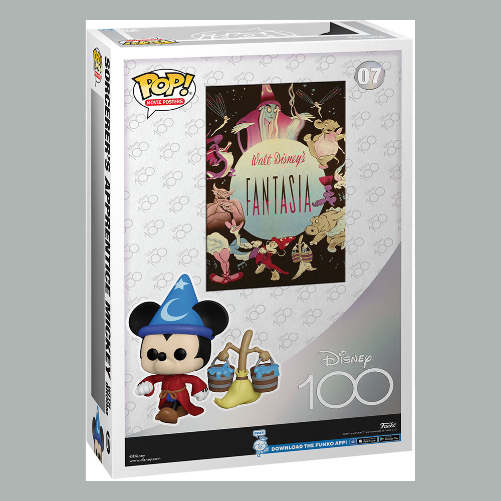 Disneys 100. Jubiläums-POP! Filmplakat &amp; Figur Fantasia 9 cm