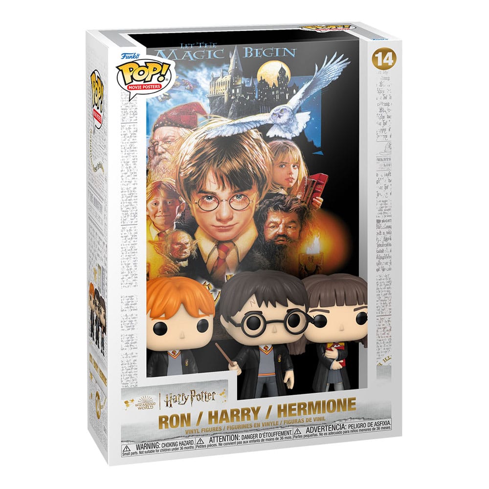Harry Potter POP! Movie Poster &amp; Figure Sorcerer's Stone 9 cm