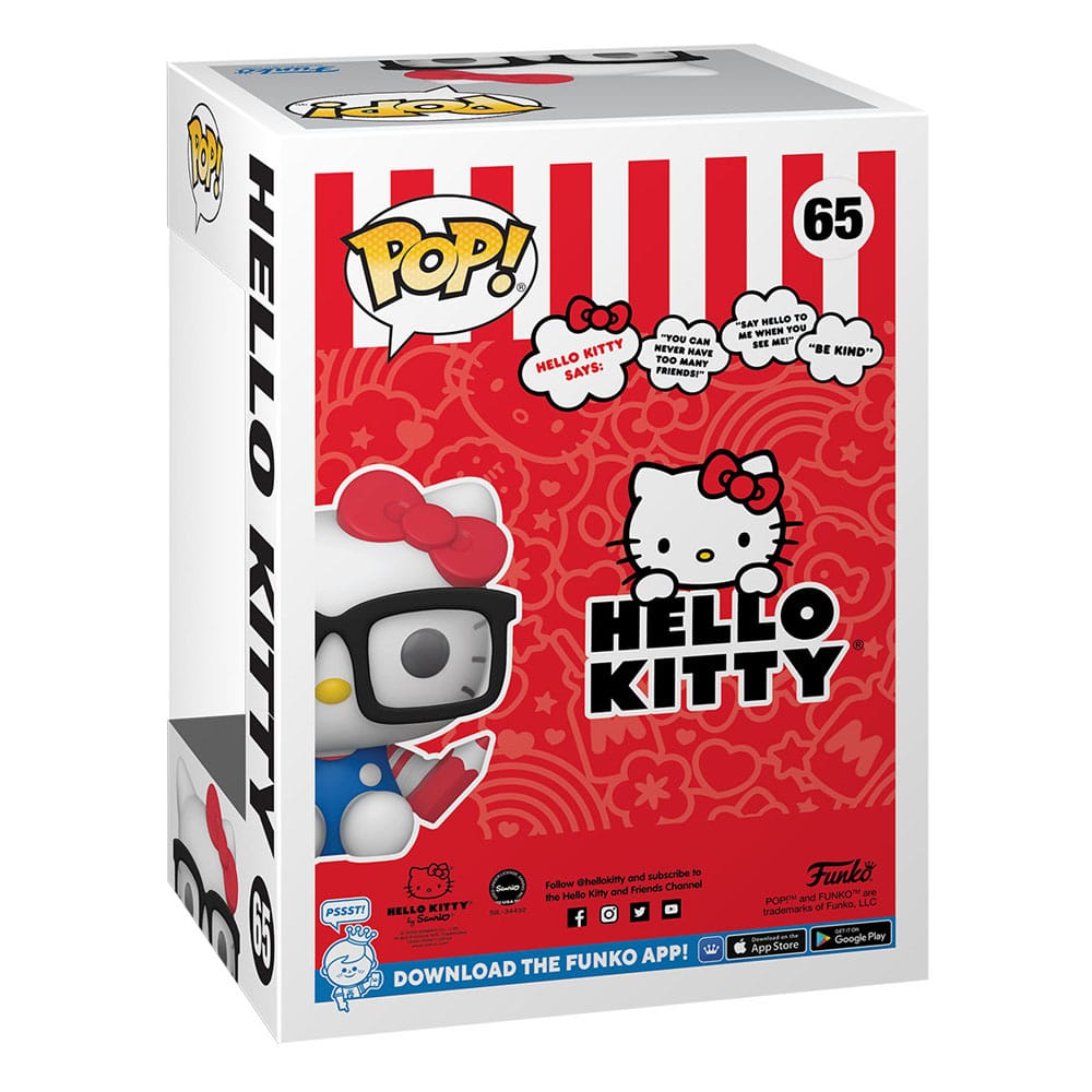 Hallo Kitty POP! Sanrio Vinyl Figur Hello Kitty Nerd 9 cm