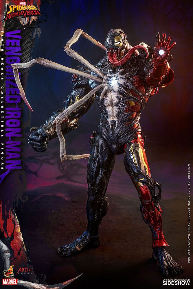 Marvel's Spider-Man: Maximum Venom Artist Collection Action Figure 1/6 Venomized Iron Man 35 cm