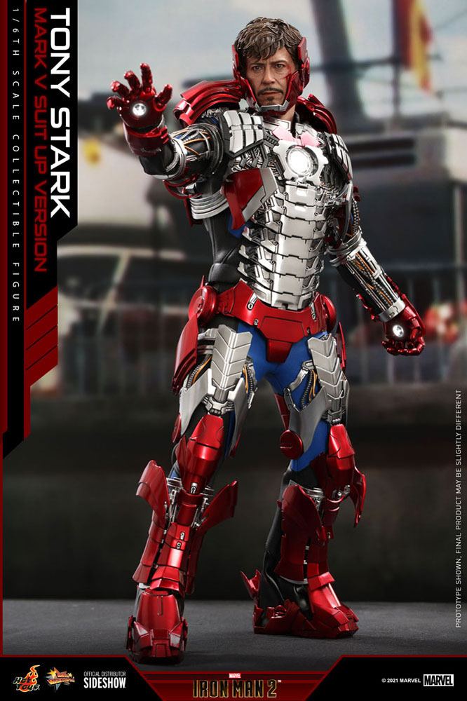 Iron Man 2 Movie Masterpiece Action Figure 1/6 Tony Stark (Mark V Suit Up Version) 31 cm