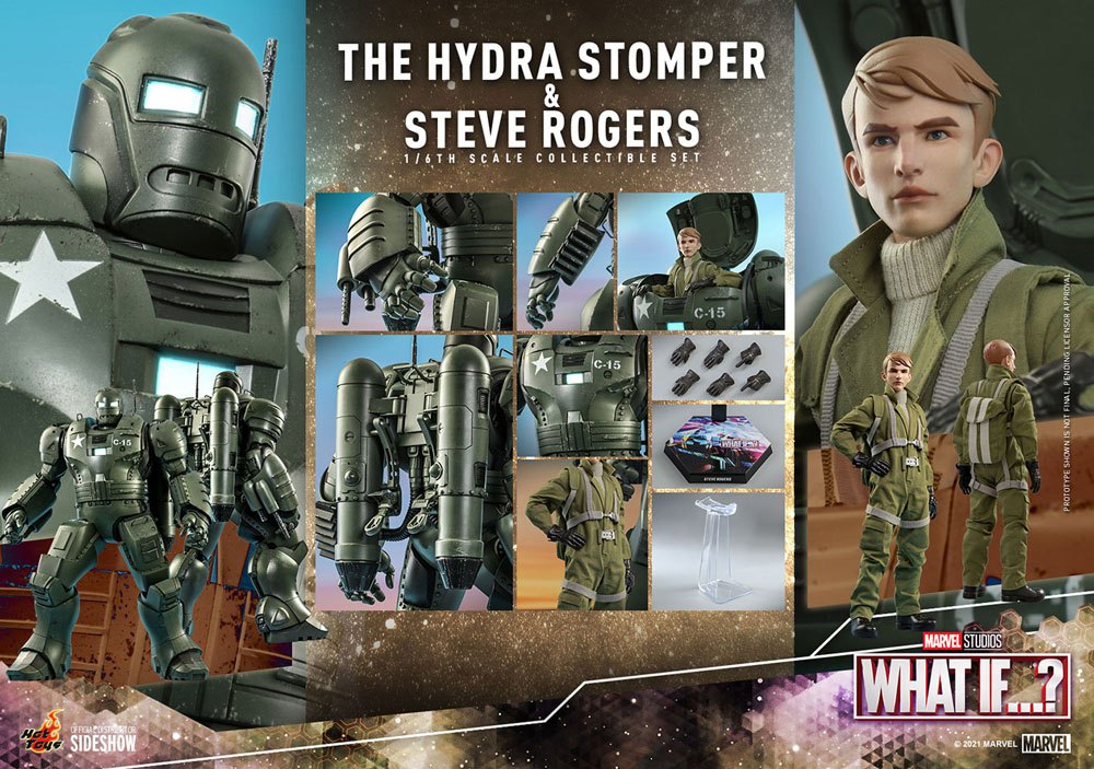 What If...? Action Figures 1/6 Steve Rogers & The Hydra Stomper 28 - 56 cm