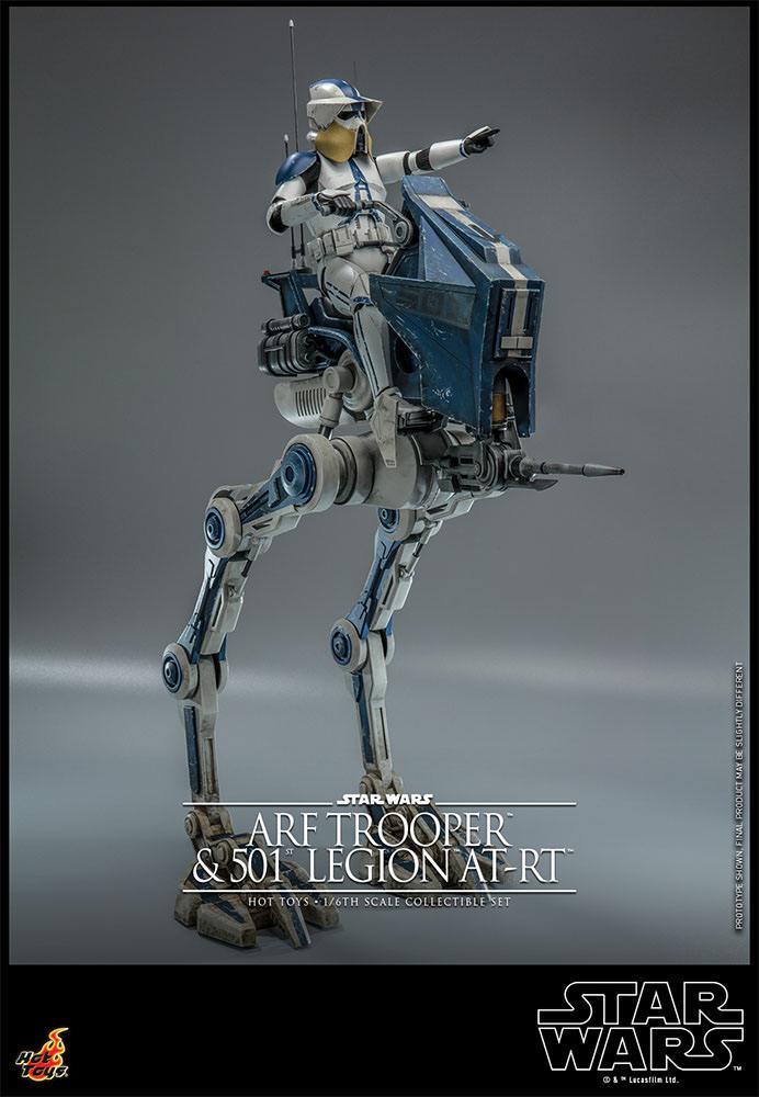 Star Wars The Clone Wars Action Figure 1/6 ARF Trooper & 501st Legion AT-RT 30 cm