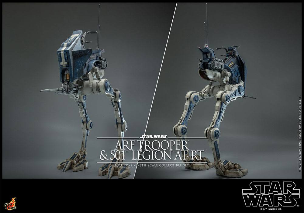 Star Wars The Clone Wars Action Figure 1/6 ARF Trooper & 501st Legion AT-RT 30 cm