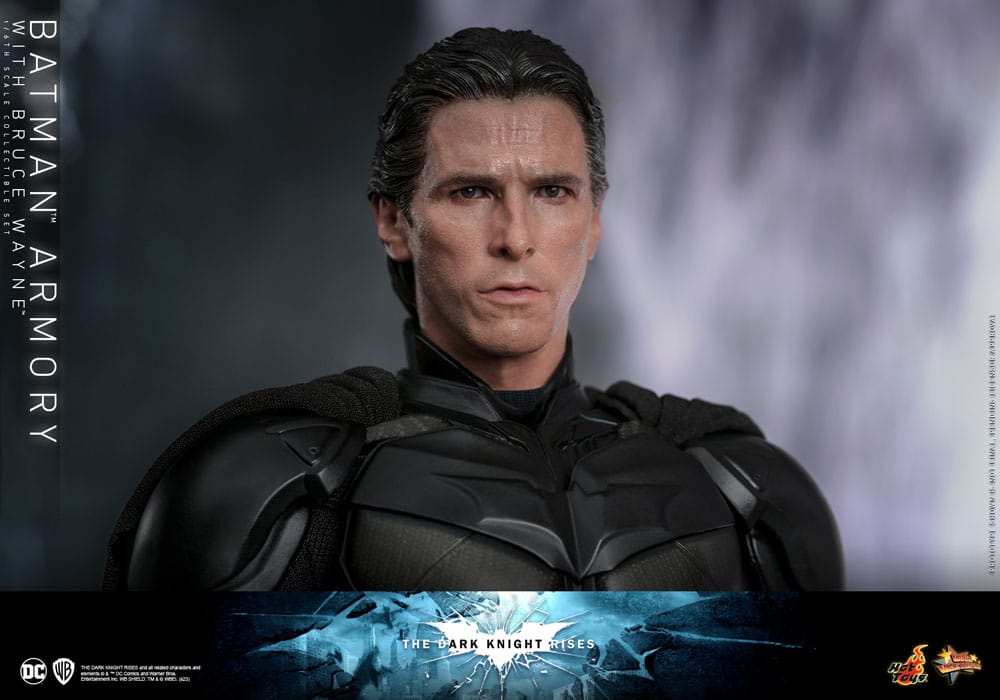 The Dark Knight Rises Movie Masterpiece Action Figures &amp; Diorama 1/6 Batman Armory with Bruce Wayne 30 cm
