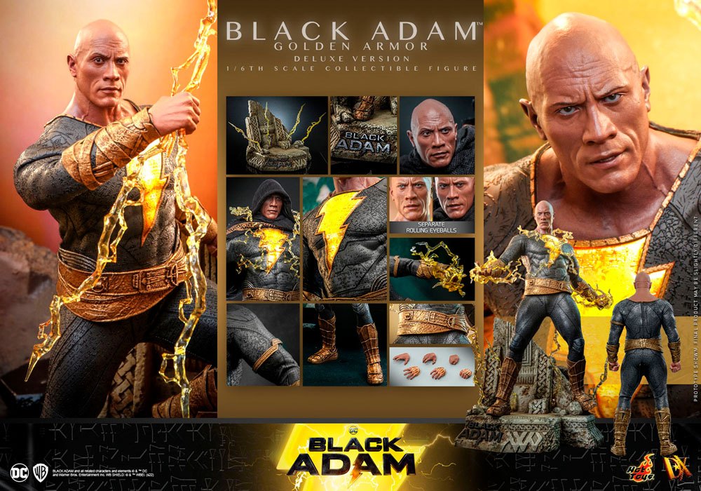 Black Adam DX Action Figure 1/6 Black Adam (Golden Armor) Deluxe Version 33 cm