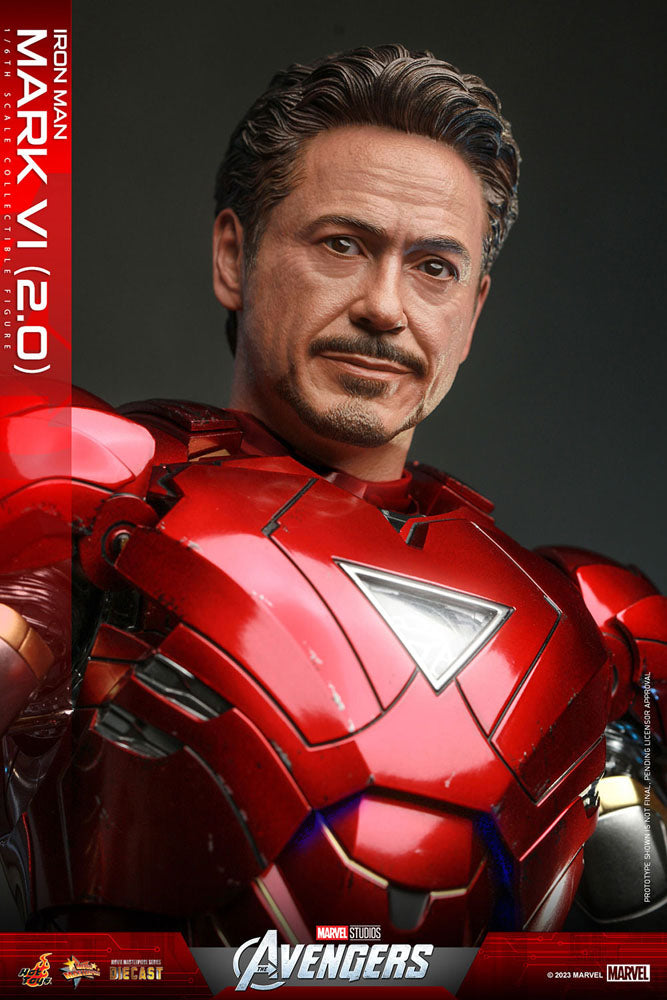Marvel's The Avengers Movie Masterpiece Diecast Action Figure 1/6 Iron Man Mark VI (2.0) 32 cm
