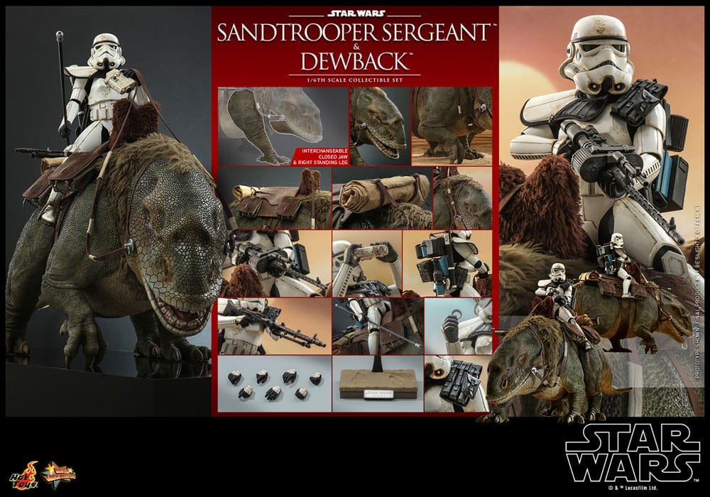 Star Wars Episode IV Action Figure 2-Pack 1/6 Sandtrooper Sergeant &amp; Dewback 30 cm