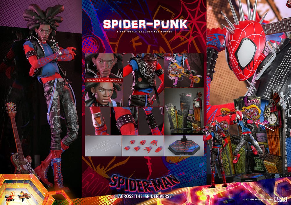 Spider-Man: Across the Spider-Verse Movie Masterpiece Action Figure 1/6 Spider-Punk 32 cm