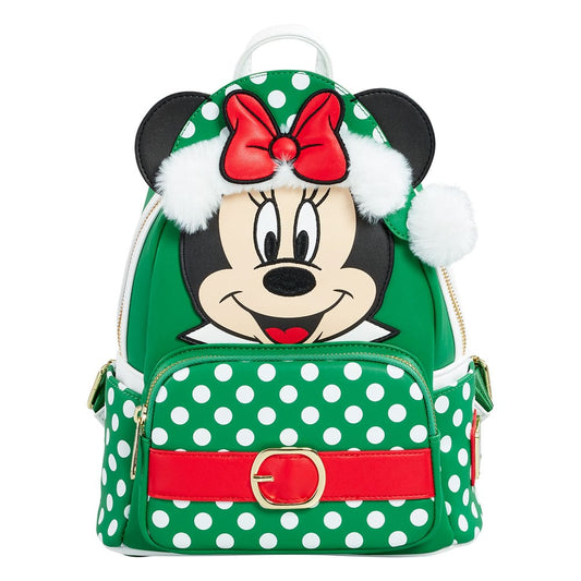 Disney by Loungefly Backpack Mini Minnie Mouse Polka Dot Christmas heo Exclusive
