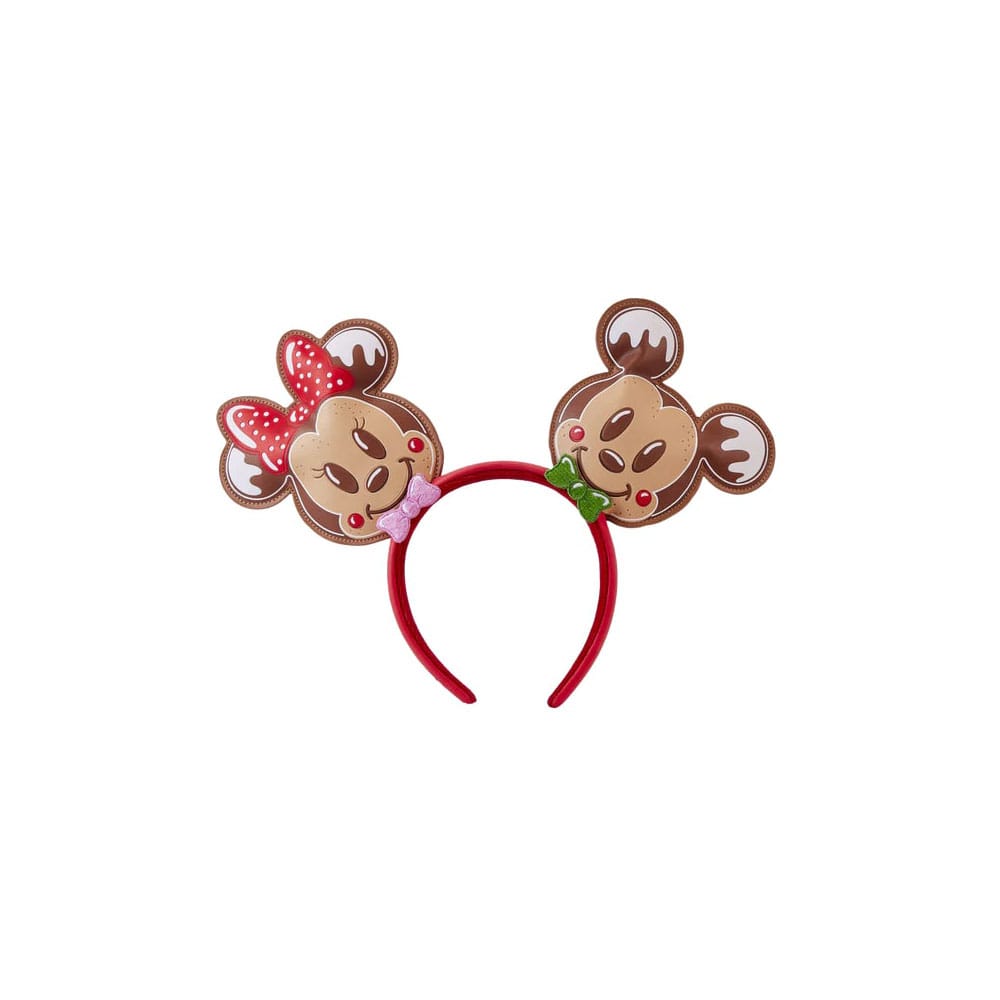 Disney by Loungefly Rucksack- und Stirnband-Set Mickey &amp; Friends Gingerbread Cookie AOP