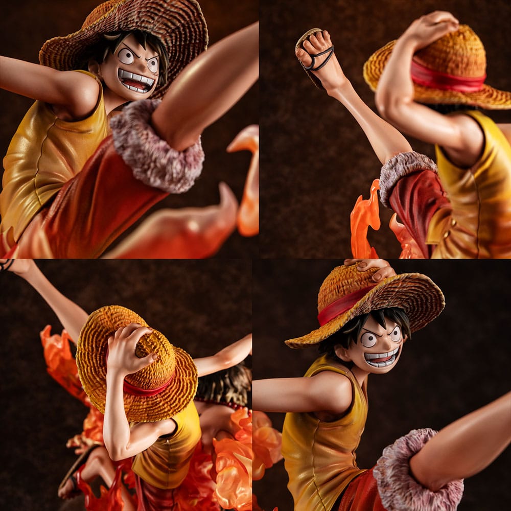 One Piece POP NEO-Maximum PVC-Statue Ruffy &amp; Ace Bond zwischen Brüdern 20. limitierte Ver. 25 cm