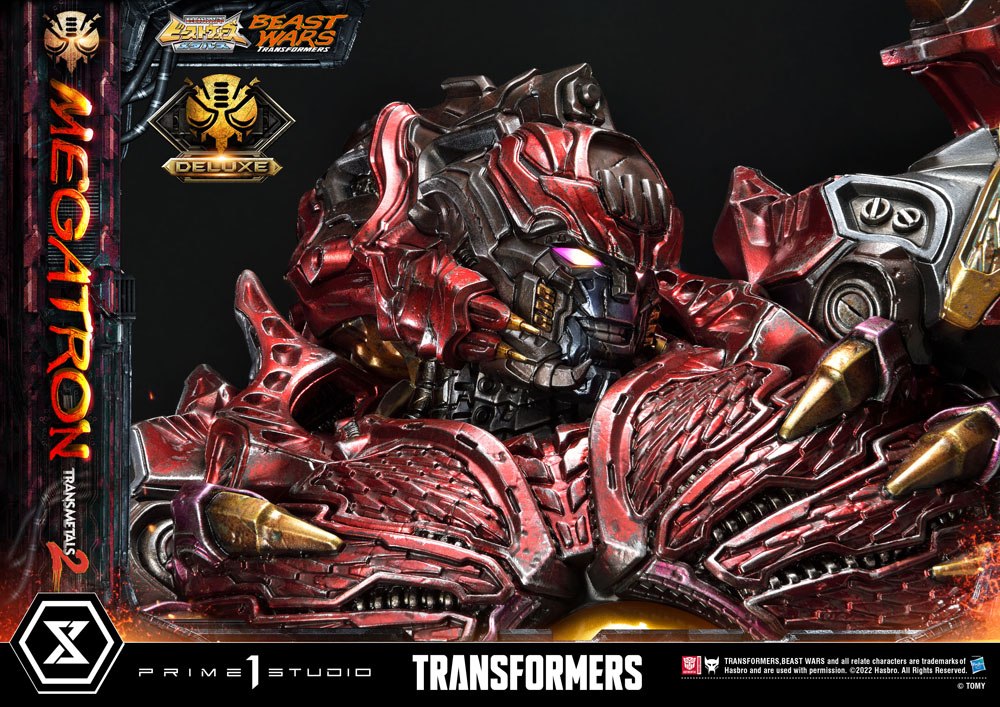 Transformers Beast Wars Premium Masterline Statue 1/4 Megatron Transmetal 2 Deluxe Bonus Version 74 cm