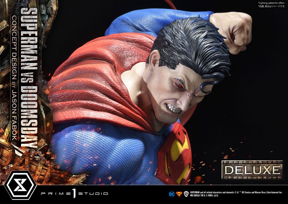 DC Comics Statue 1/3 Superman Vs. Doomsday von Jason Fabok Deluxe Bonusversion 95 cm