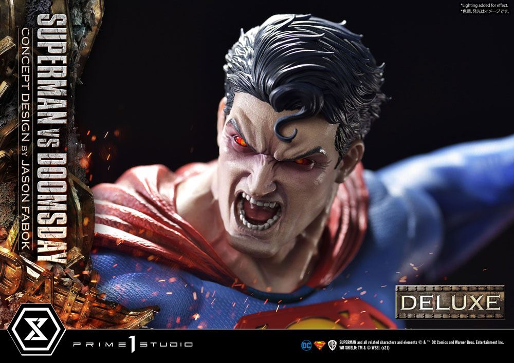 DC Comics Statue 1/3 Superman Vs. Doomsday von Jason Fabok Deluxe Bonusversion 95 cm