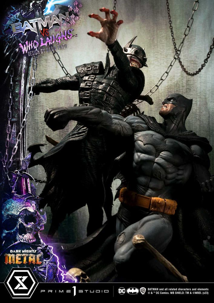 Dark Nights: Metal Ultimate Premium Masterline Series Statue 1/4 Batman VS Batman Who Laughs 67 cm