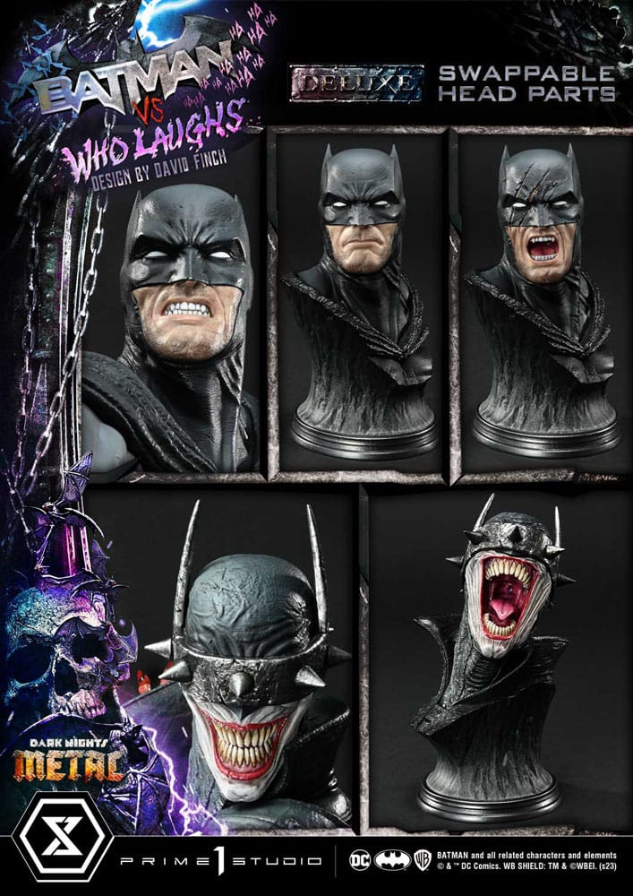 Dark Nights: Metal Ultimate Premium Masterline Series Statue 1/4 Batman VS Batman Who Laughs Deluxe Version 67 cm