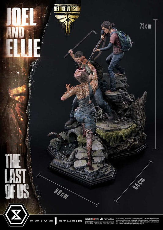 The Last of Us Part I Ultimate Premium Masterline Series Statue Joel &amp; Ellie Deluxe Bonusversion (The Last of Us Part I) 73 cm