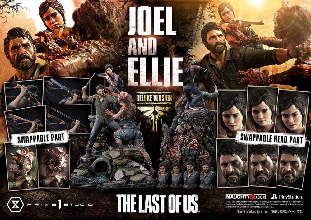 The Last of Us Part I Ultimate Premium Masterline Series Statue Joel &amp; Ellie Deluxe Bonus Version (The Last of Us Part I) 73 cm