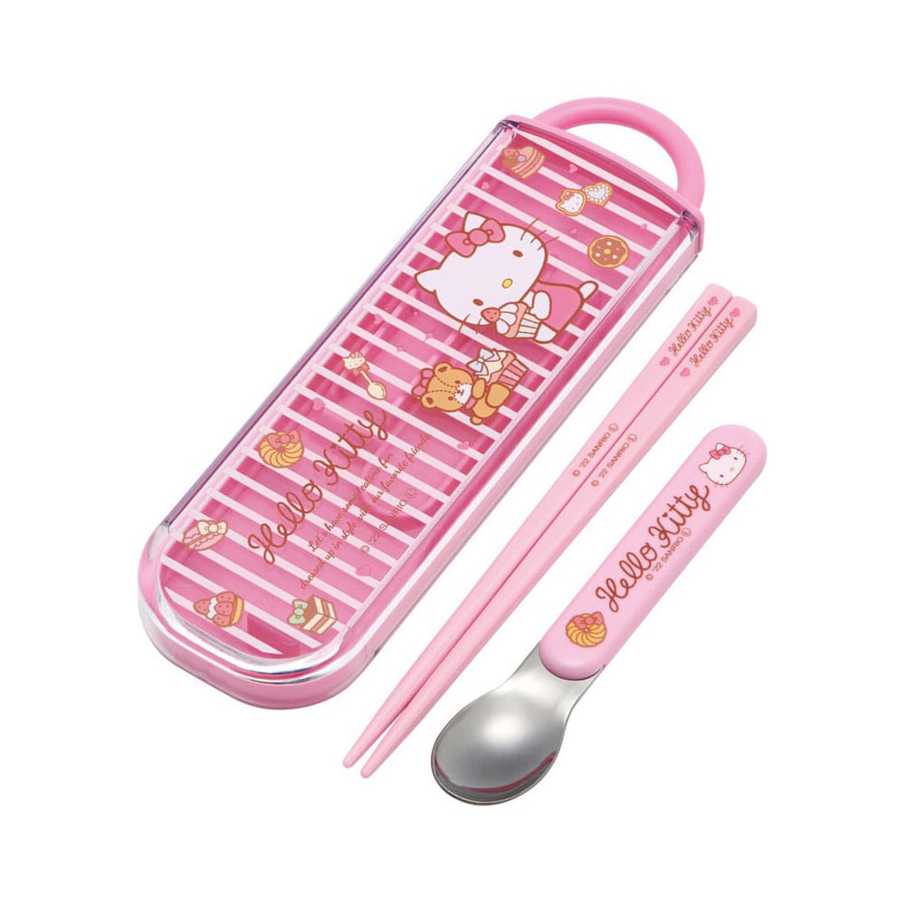Hello Kitty Chopsticks &amp; Spoon Sweety pink