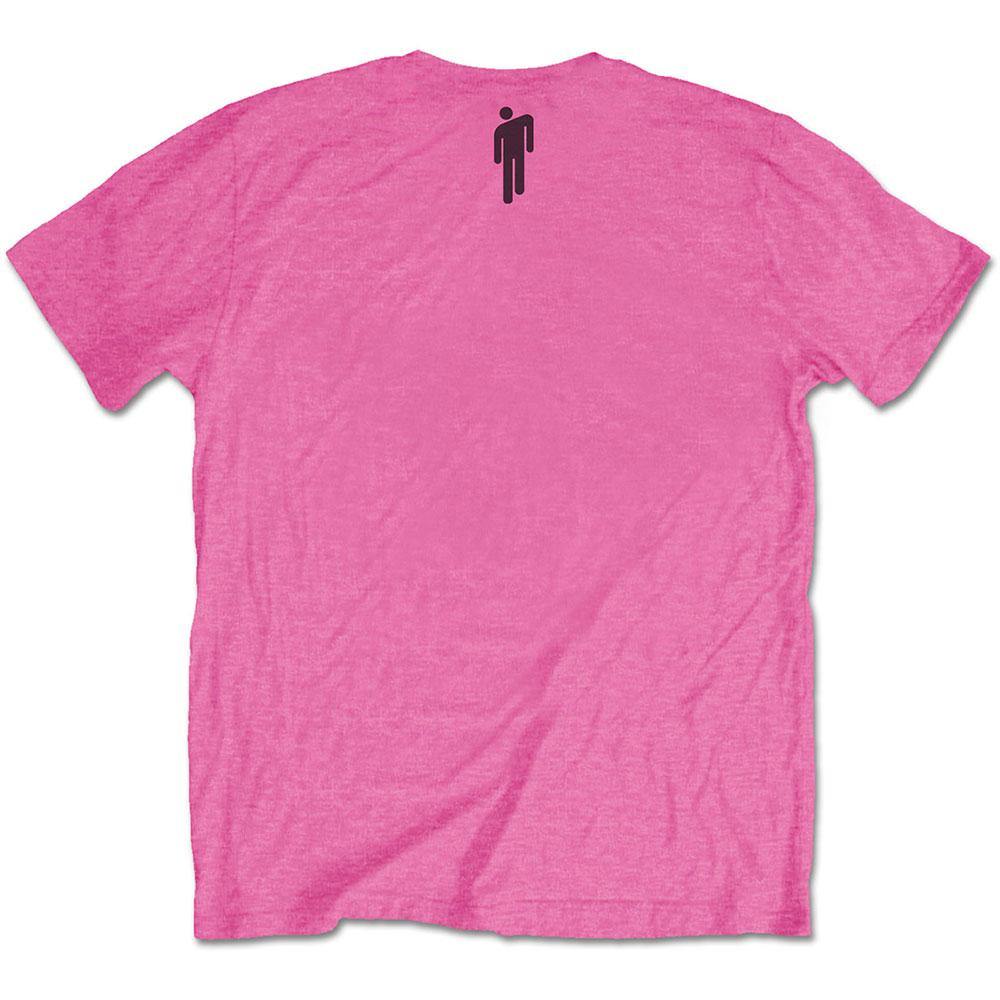 Billie eilish unisex t-shirt racer logo og blohsh pink - SuperMerch.dk