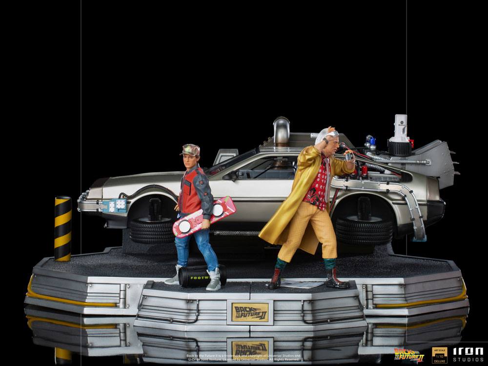 Back to the Future II Art Scale Statues 1/10 Full Set Deluxe 58 cm compleste view front