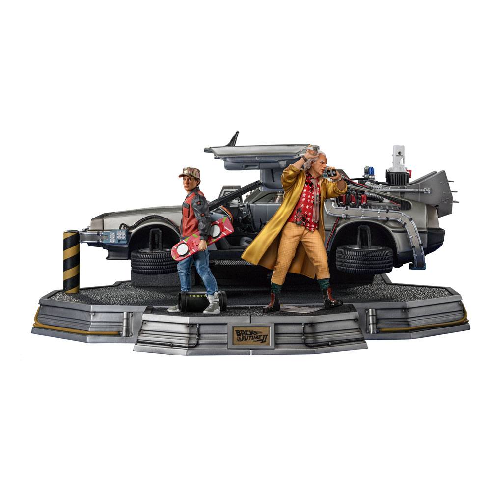 Back to the Future II Art Scale Statues 1/10 Full Set Deluxe 58 cm white background