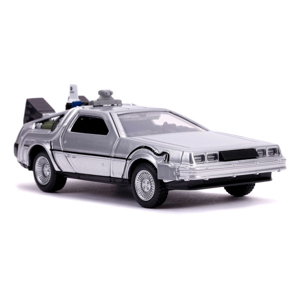 Zurück in die Zukunft II Hollywood Rides Druckgussmodell 1/32 DeLorean Time Machine