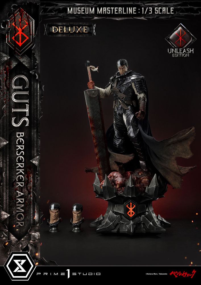 Berserk Statue 1/3 - Guts in Berserker Armor Unleash Edition Deluxe Bonus Version (121 cm) from Museum Masterline