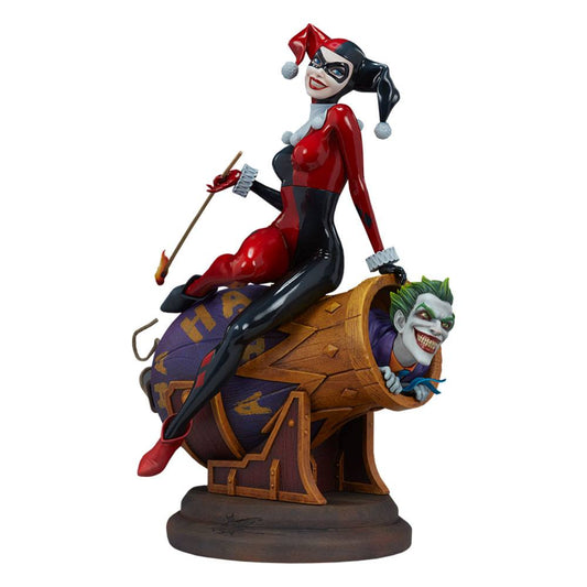 DC Comics Diorama Harley Quinn og Jokeren 35 cm