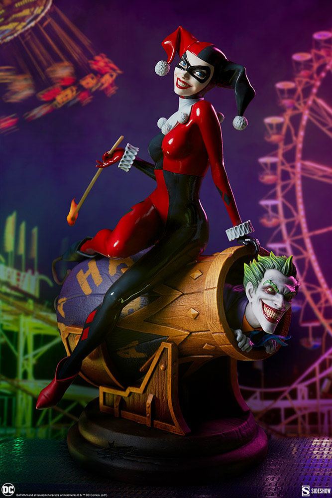 Comics Diorama Quinn og Jokeren 35 cm