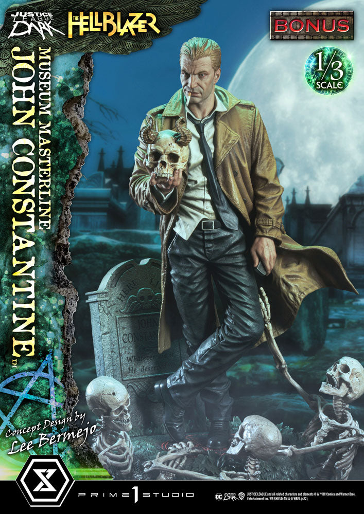 DC Comics Museum Masterline Statue 1/3 John Constantine Deluxe Bonusversion Konzeptdesign von Lee Bermejo 79 cm