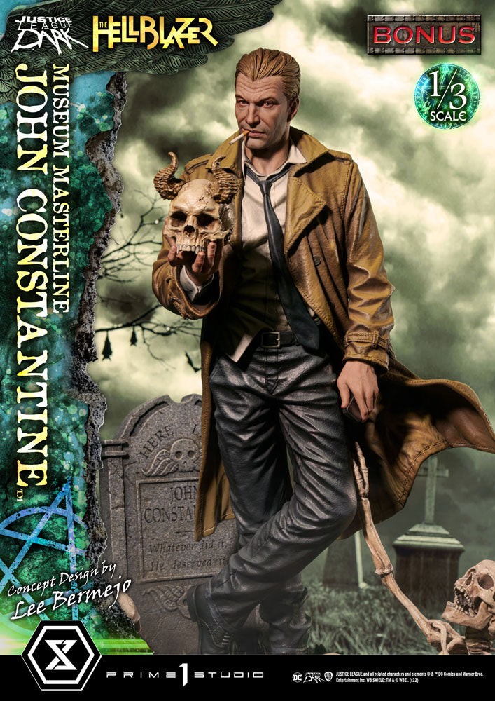 DC Comics Museum Masterline Statue 1/3 John Constantine Deluxe Bonus Version Concept Design by Lee Bermejo 79 cm