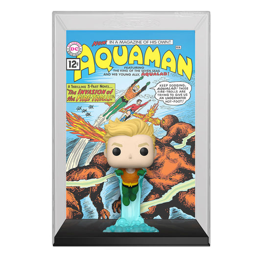 DC Comics POP! Comic Cover Vinylfigur Aquaman 9 cm