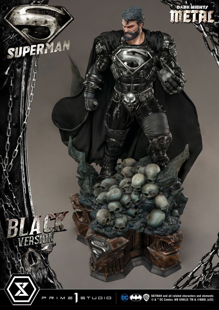 DC Comics Statue 1/3 Superman Black Version 88 cm