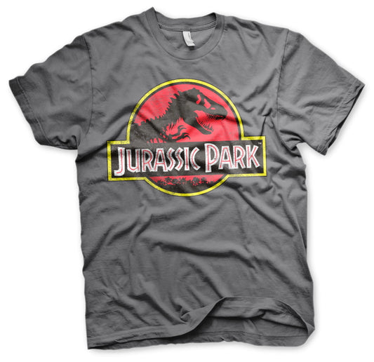 Jurassic Park Distressed-Logo-T-Shirt