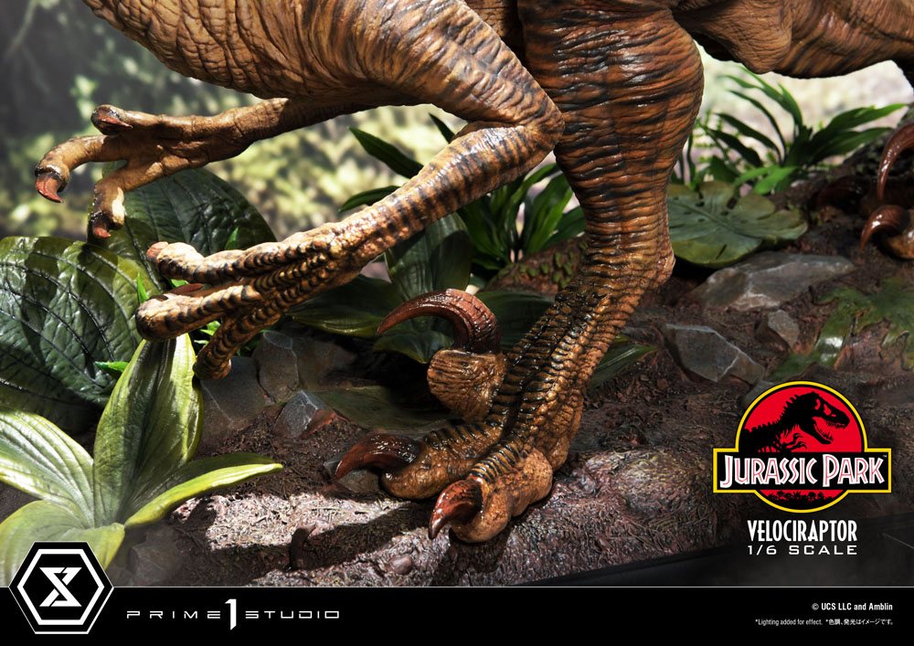 Jurassic Park Legacy Museum Collection Statue 1/6 Velociraptor Attack 38 cm fødder og hænder